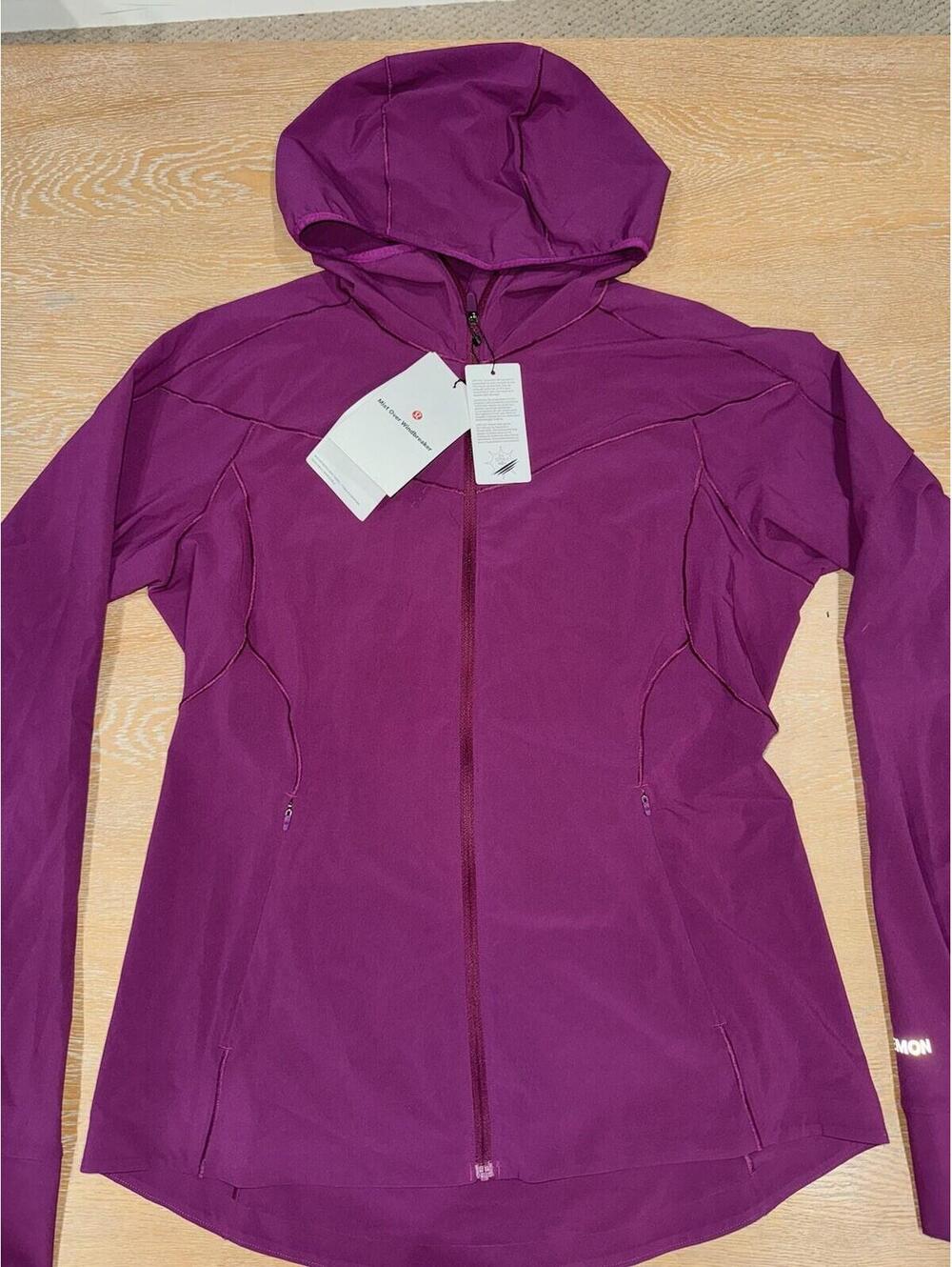 NWT Lululemon Mist Over Windbreaker Chilled Grape CHLR SIZE 10